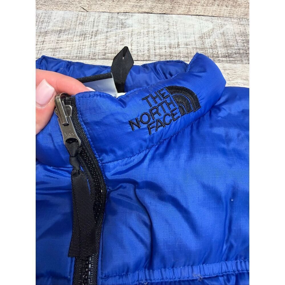 Vintage The North Face 700 Fill Goose Down Puffer Vest Blue Outdoor Retro Unisex - Picture 10 of 11